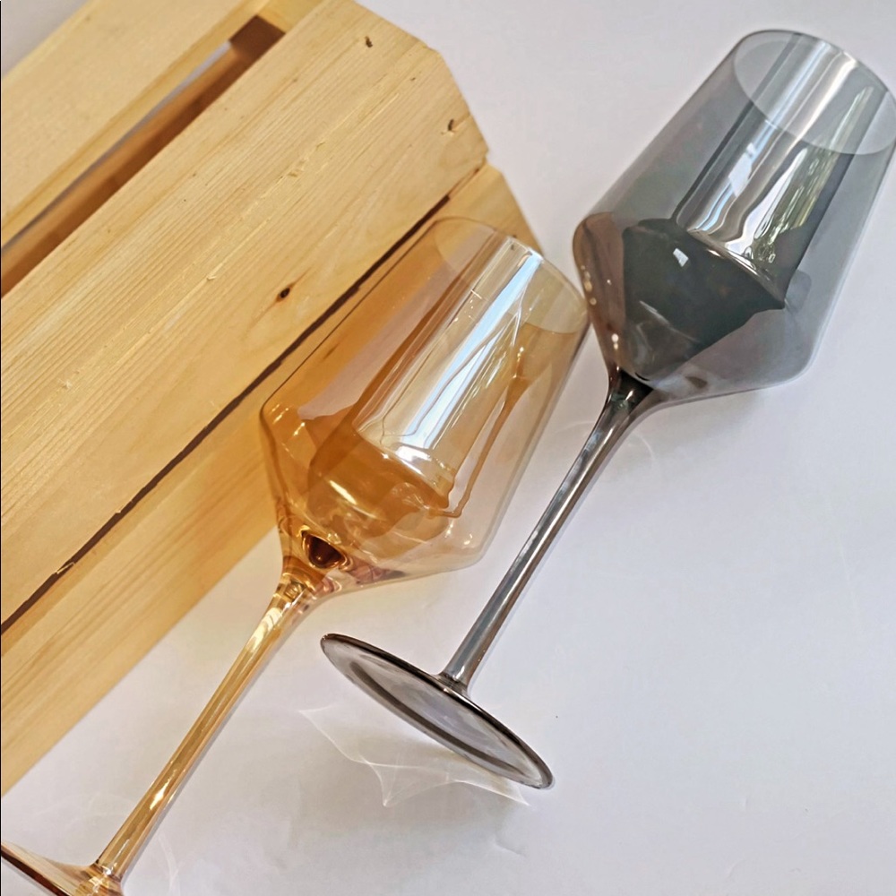 Handblown Crystal Wine Glasses